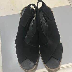Pedro Garcia Black Suede Espadrille-Size 39
